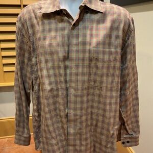 Alan Flusser Men's Plaid Shirt - Multicolor